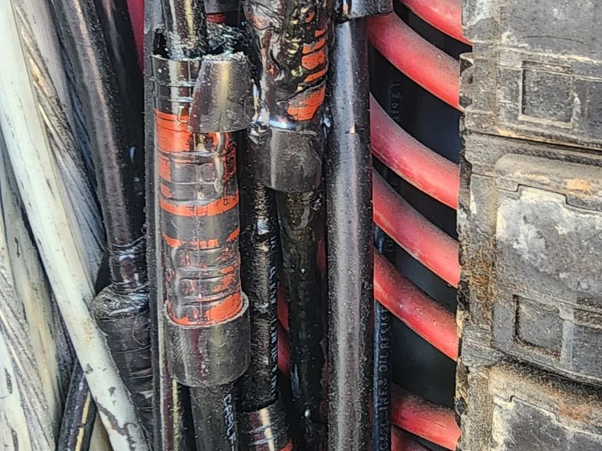 Overheated and damaged conductors inside electrical equipment